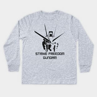 Strike Freedom Gundam Anime Kids Long Sleeve T-Shirt